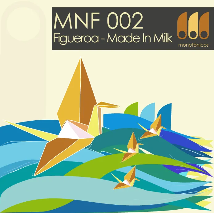 Illustration for Made In Milk by Figueroa, featuring vibrant colors and abstract shapes, symbolizing freedom and rhythm.