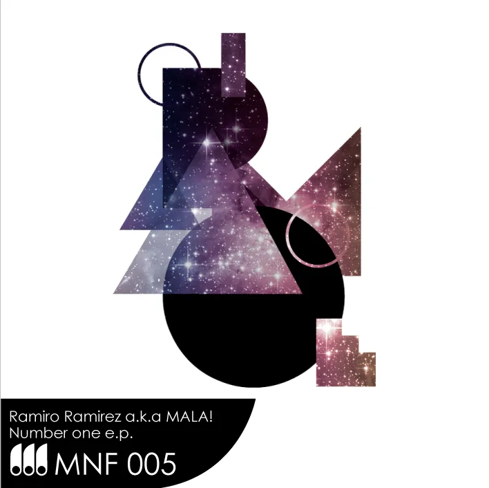 Illustration for Number One EP by MALA, showcasing vibrant colors and modern design elements.