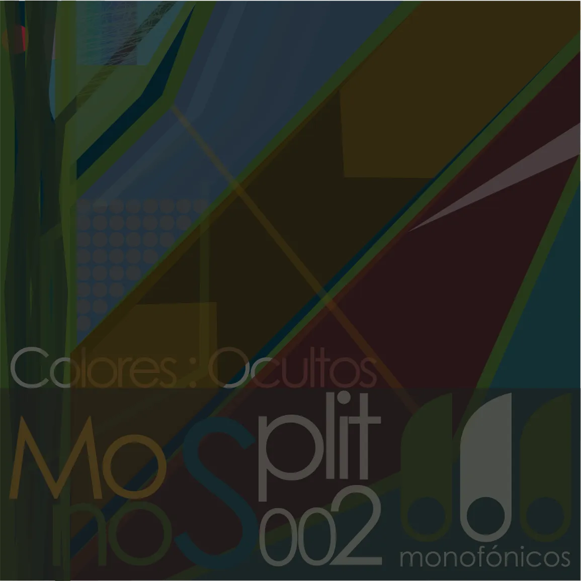 Illustration for Colores: Ocultos by Monofónicos Netlabel, featuring vibrant colors and abstract designs.